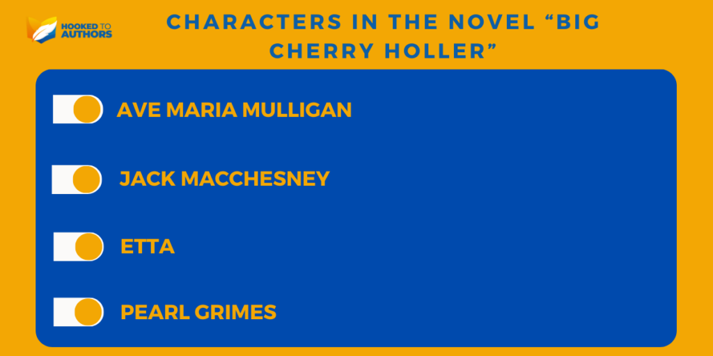 Characters in the novel “Big Cherry Holler”