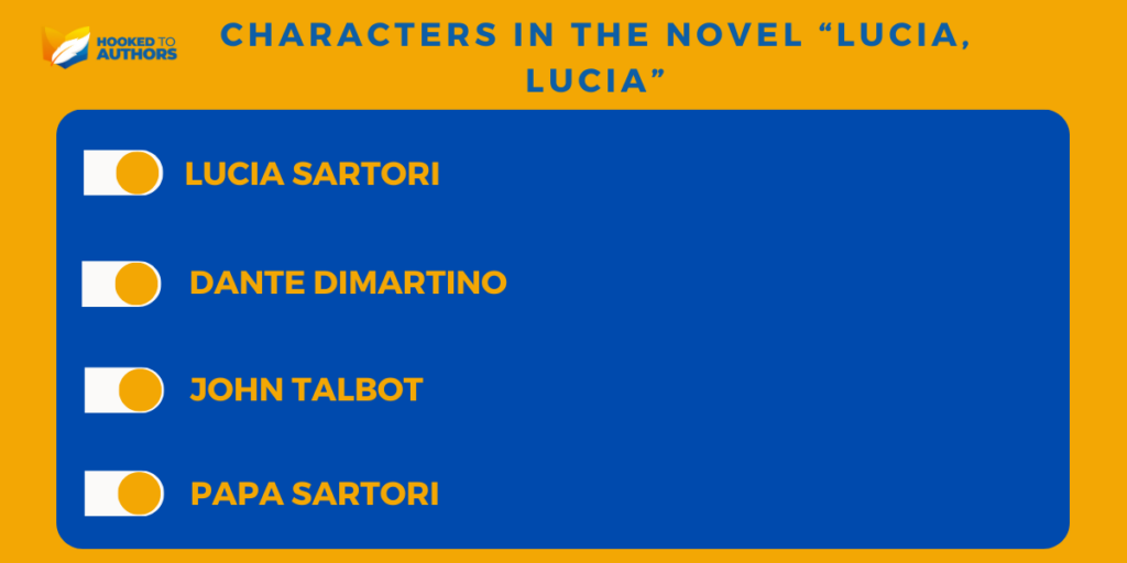 Characters in the novel “Lucia, Lucia”