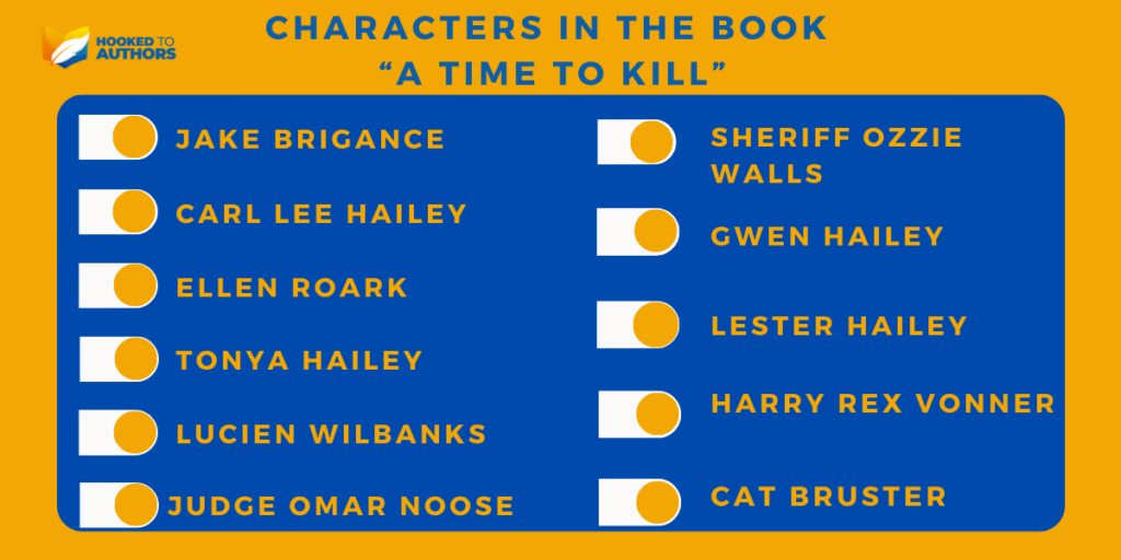 Characters in the book A Time to Kill
